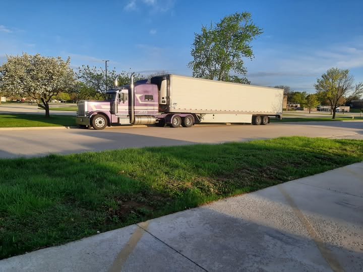 CST Lines tractor and dry trailer parked at the Green Bay terminal